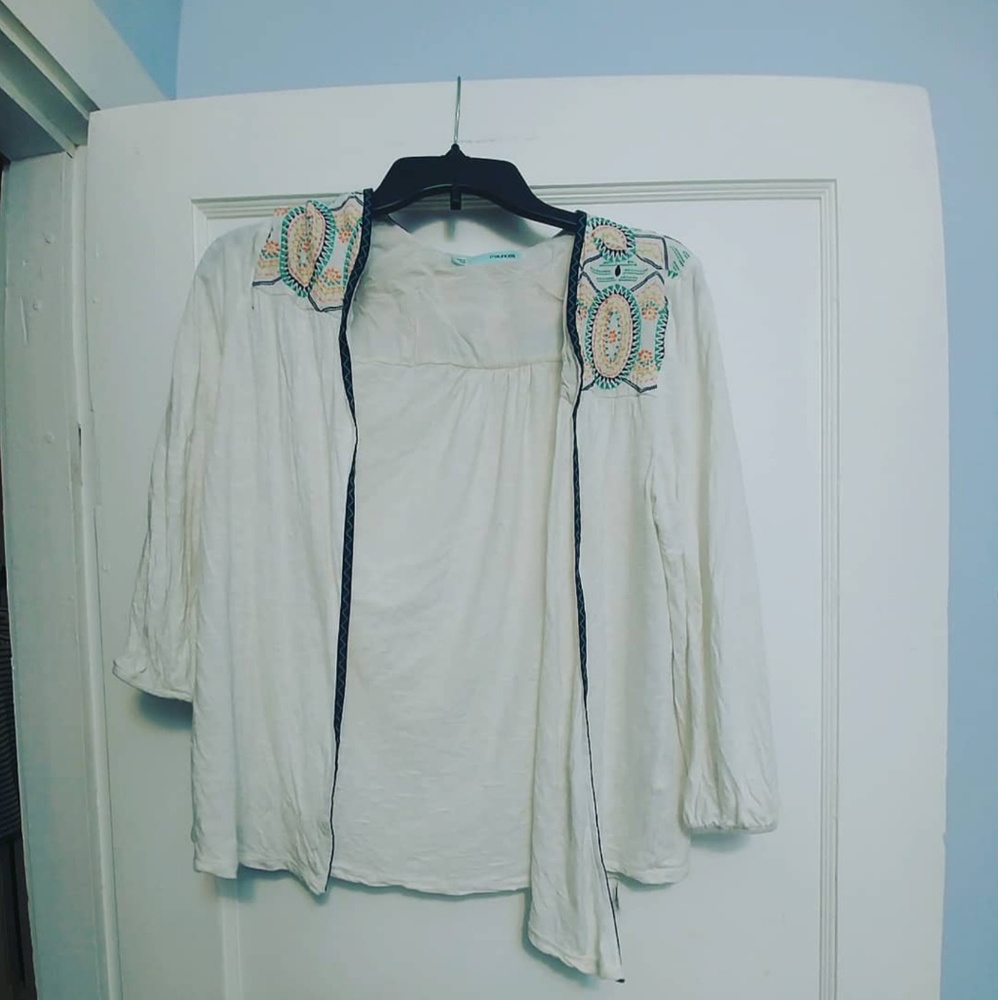 Embroidered Cardigan